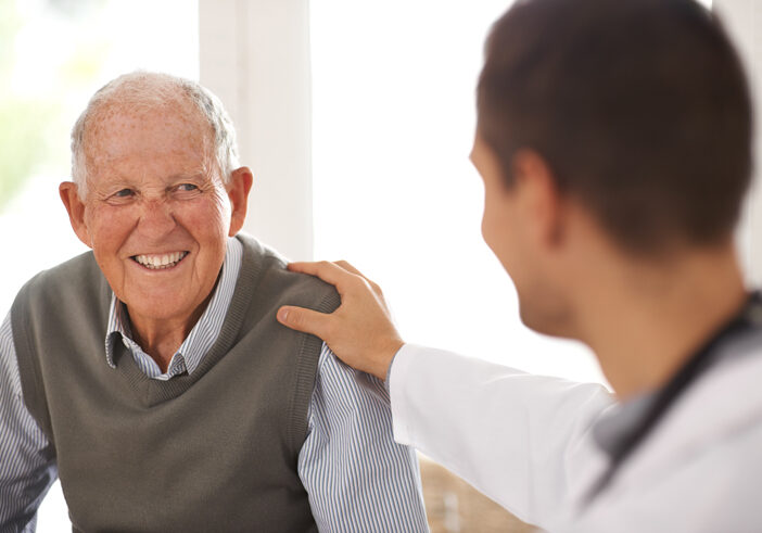 VA-HCP-and-Patient VA doctor is talking with his patient